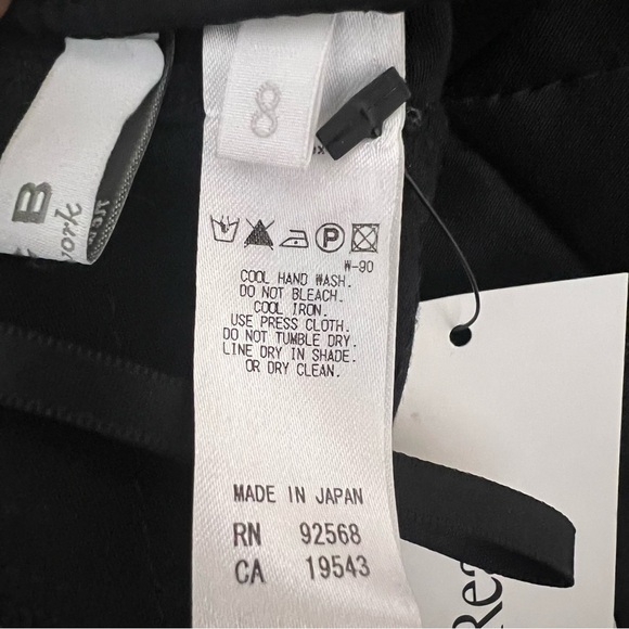 ICB New York Black Pants Moto Women’s Sz 8 Made In Japan Punk Whimsigoth Modern - Picture 8 of 11